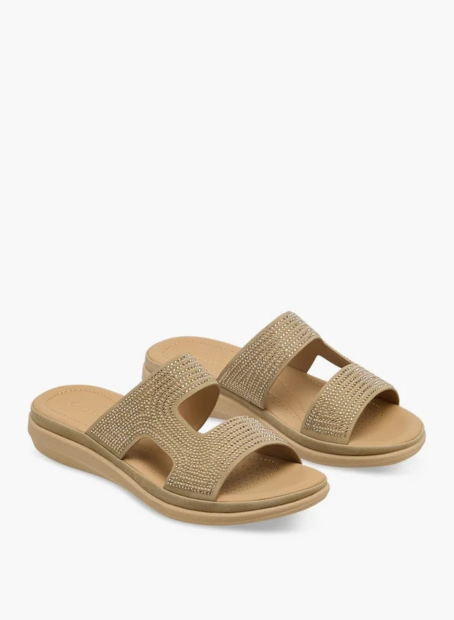 Le Confort Embellished Slip-On Comfort Slide Sandals Ramadan Collection